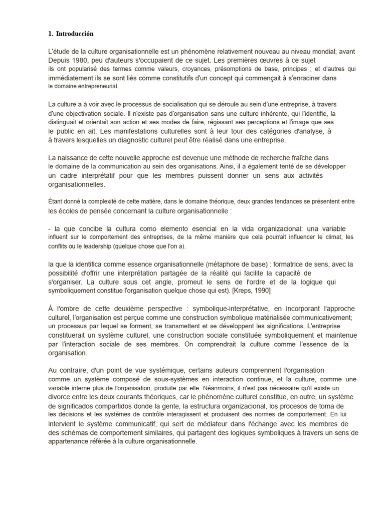 Comprendre la culture organisationnelle | PDF | Apprentissage | Motivant