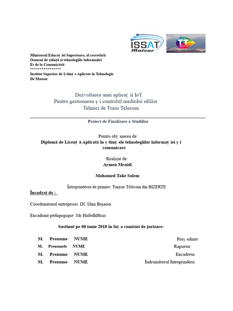 Raport PFE - Corect | PDF