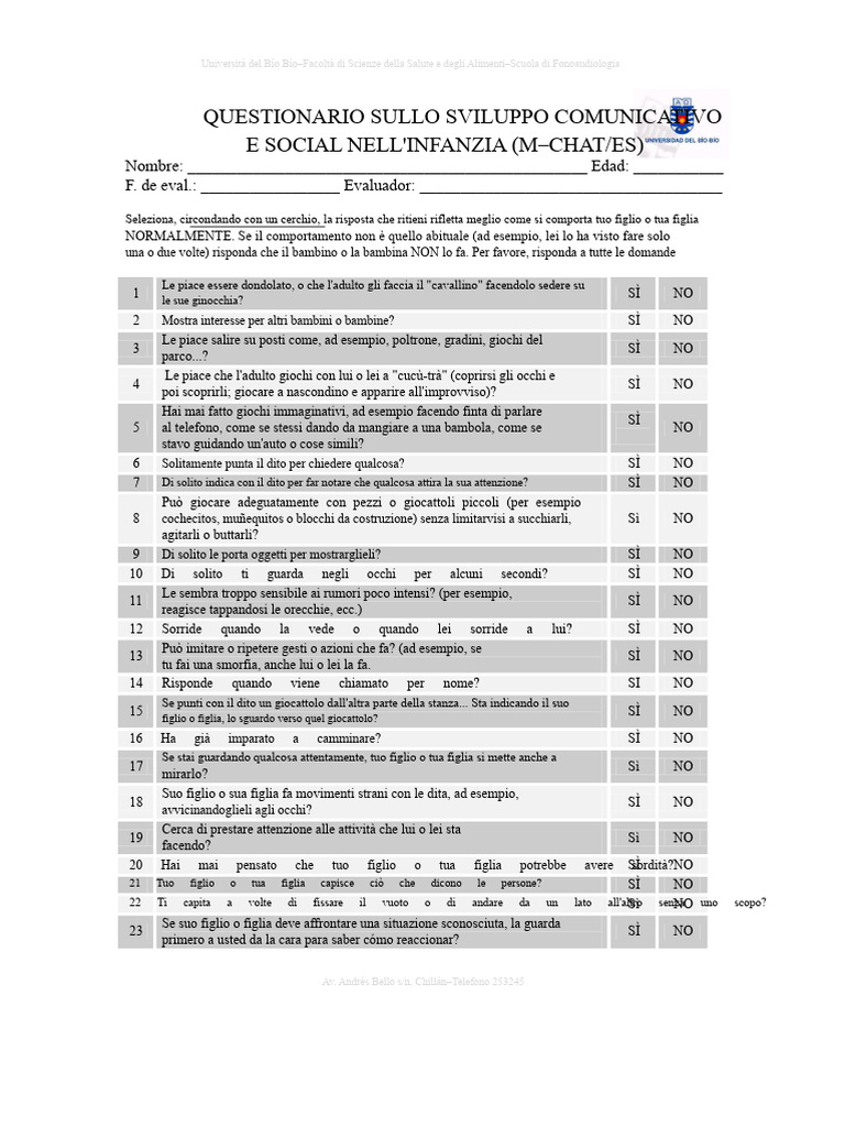 M Chat | PDF