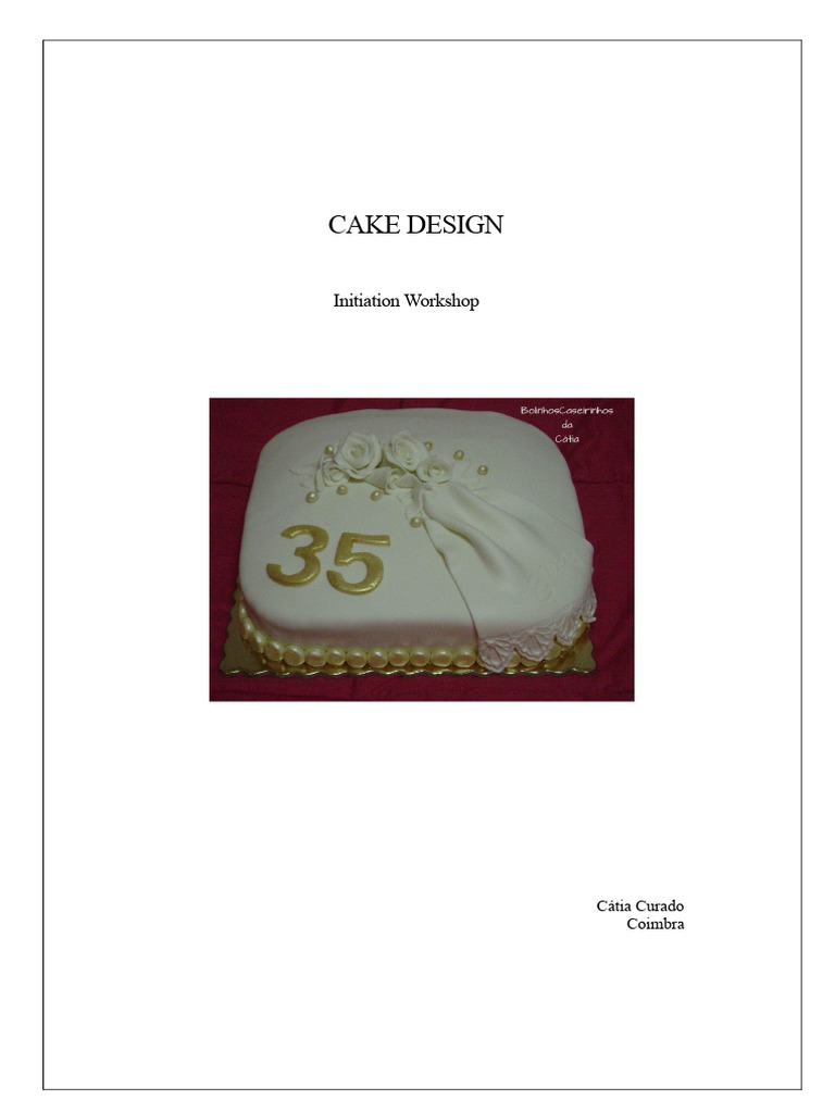 Cake Design Initiation Workshop Guide | PDF | Cakes