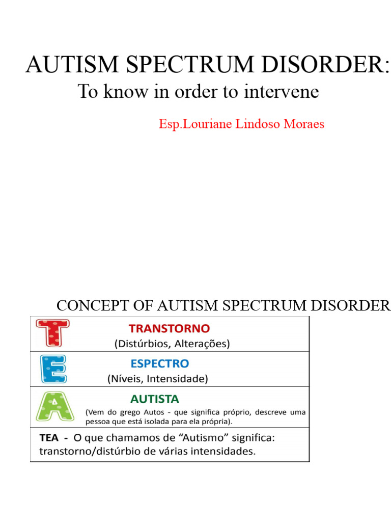 Understanding Autism Spectrum Disorder | PDF | Autism | Behavioural ...