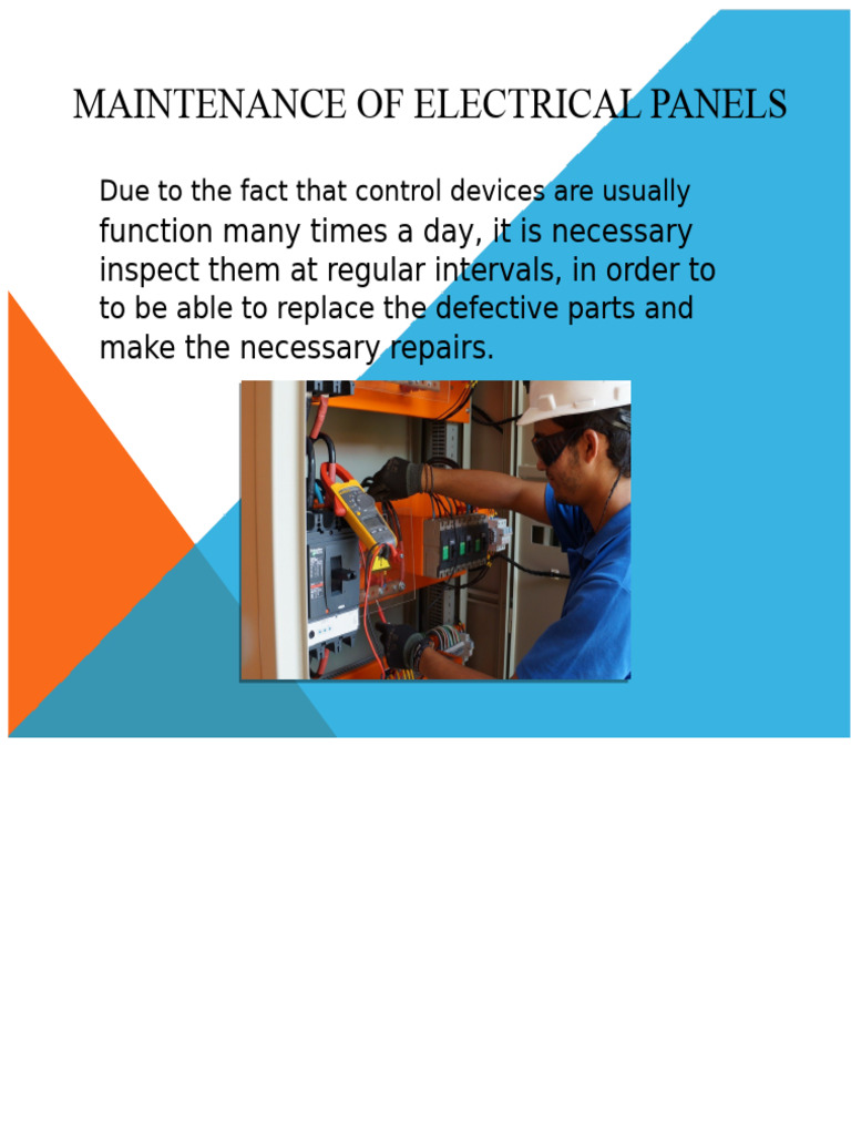 Electrical Panel Maintenance Protocol Pdf