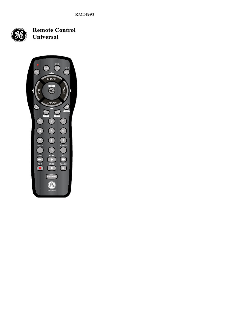 RM24993 Universal Remote Control Guide | PDF | Remote Control | Menu ...