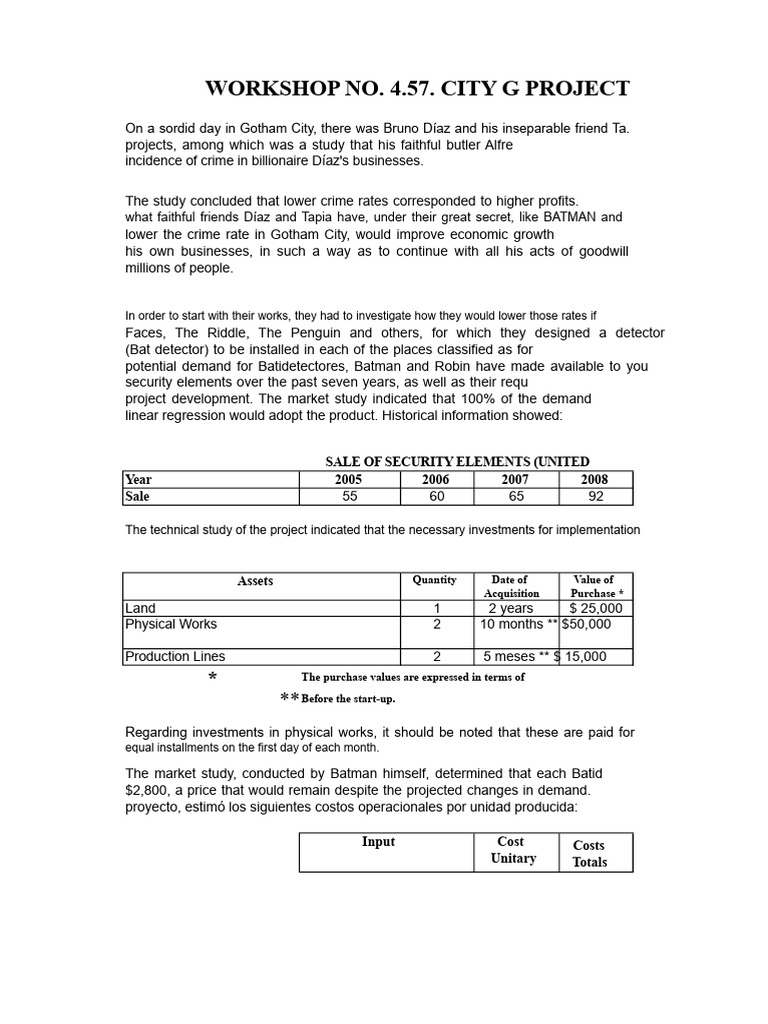 Gotham City Bat Detector Project Analysis | PDF | Expense | Depreciation