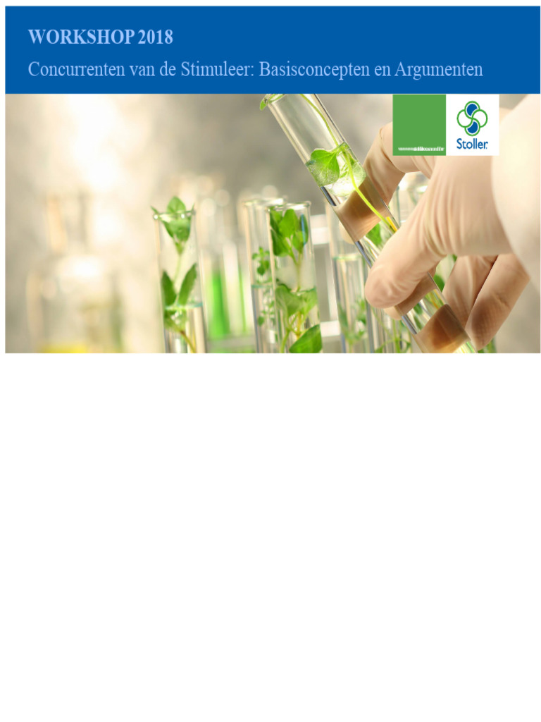 Workshop Fysiologie Geval 1 Concurrenten Stimuleren | PDF