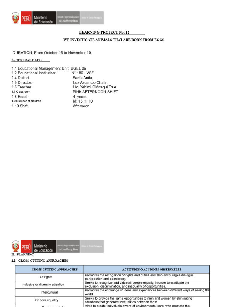 PROJECT No. 7 THE ANIMALS THAT HATCH FROM EGGS | PDF | Knowledge | Learning
