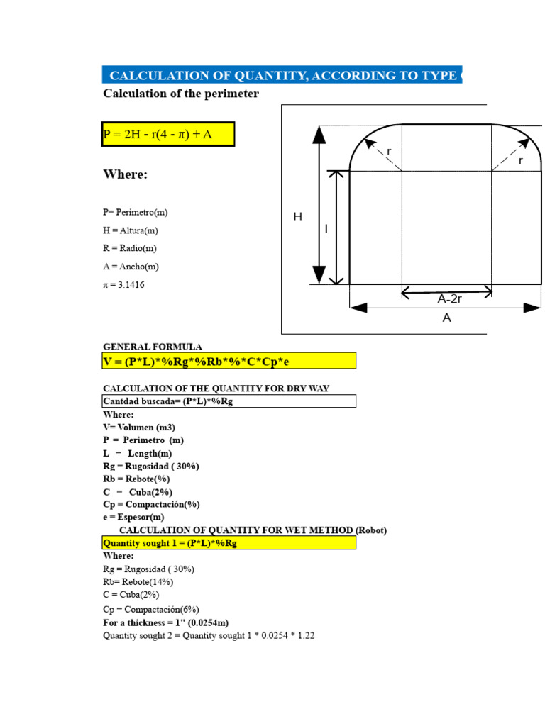Quantity Calculation for Support Types | PDF | Volume
