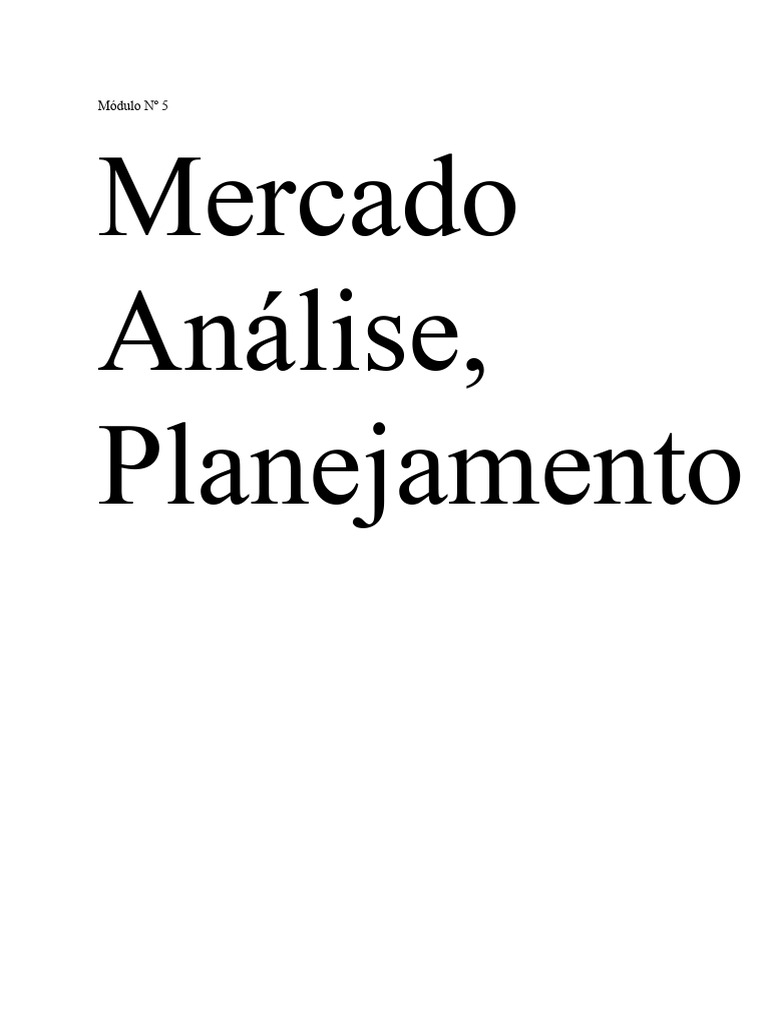 Análise e Controle de Mercado em Marketing | PDF | Marketing | Análise SWOT