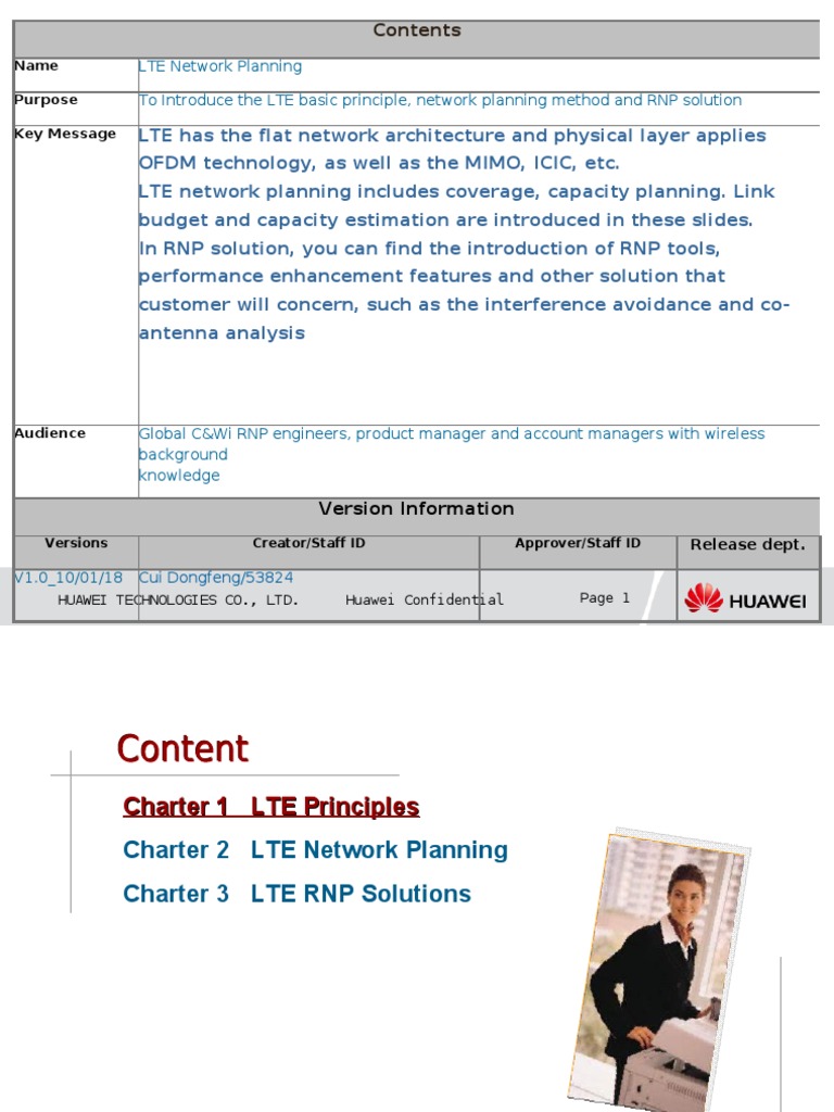 LTE Network Planning Overview | PDF | Mimo | Orthogonal Frequency ...