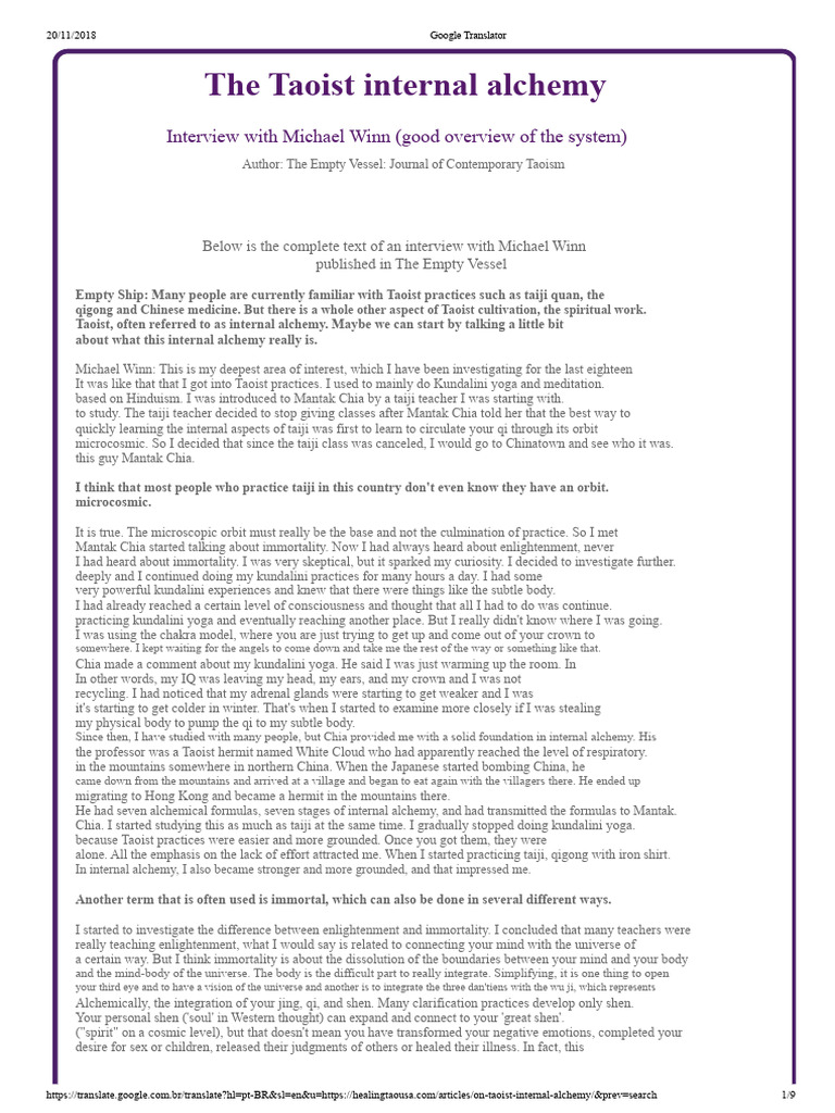 Taoist Internal Alchemy Explained | PDF | Neidan | Mantak Chia
