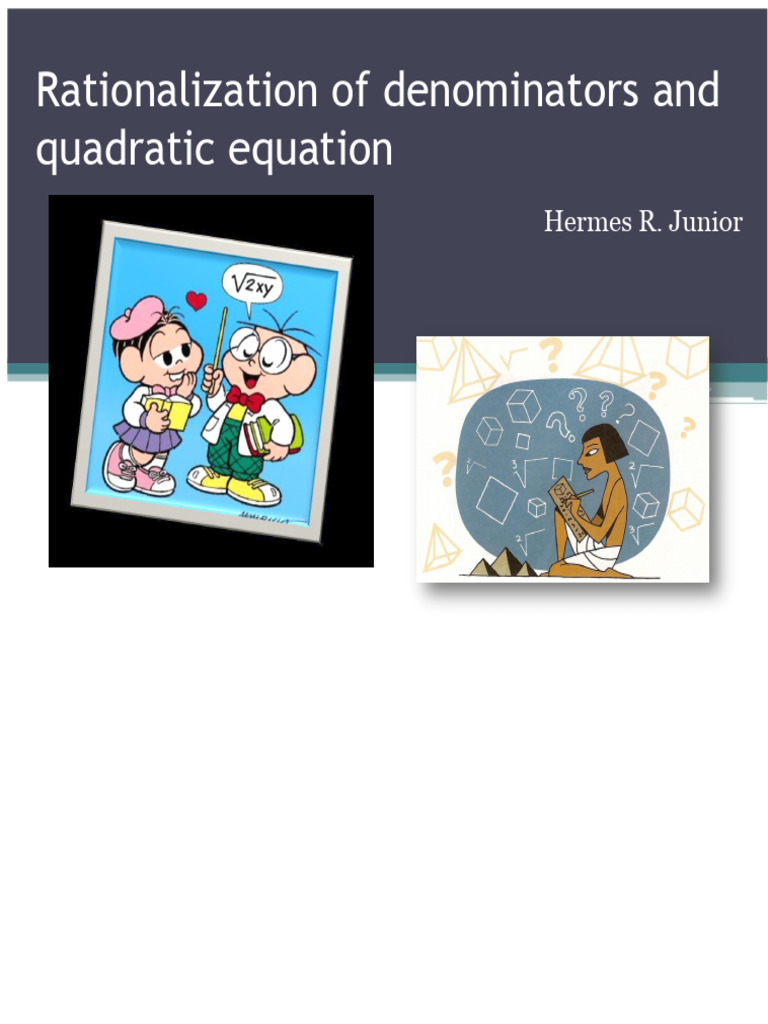 Rationalizing Denominators & Quadratics | PDF