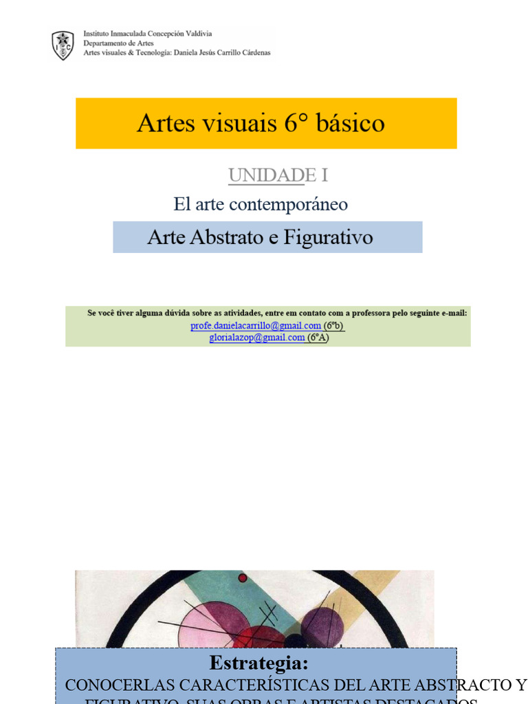 Arte Abstrata e Figurativa no 6° Ano | PDF | Arte abstrata | As artes