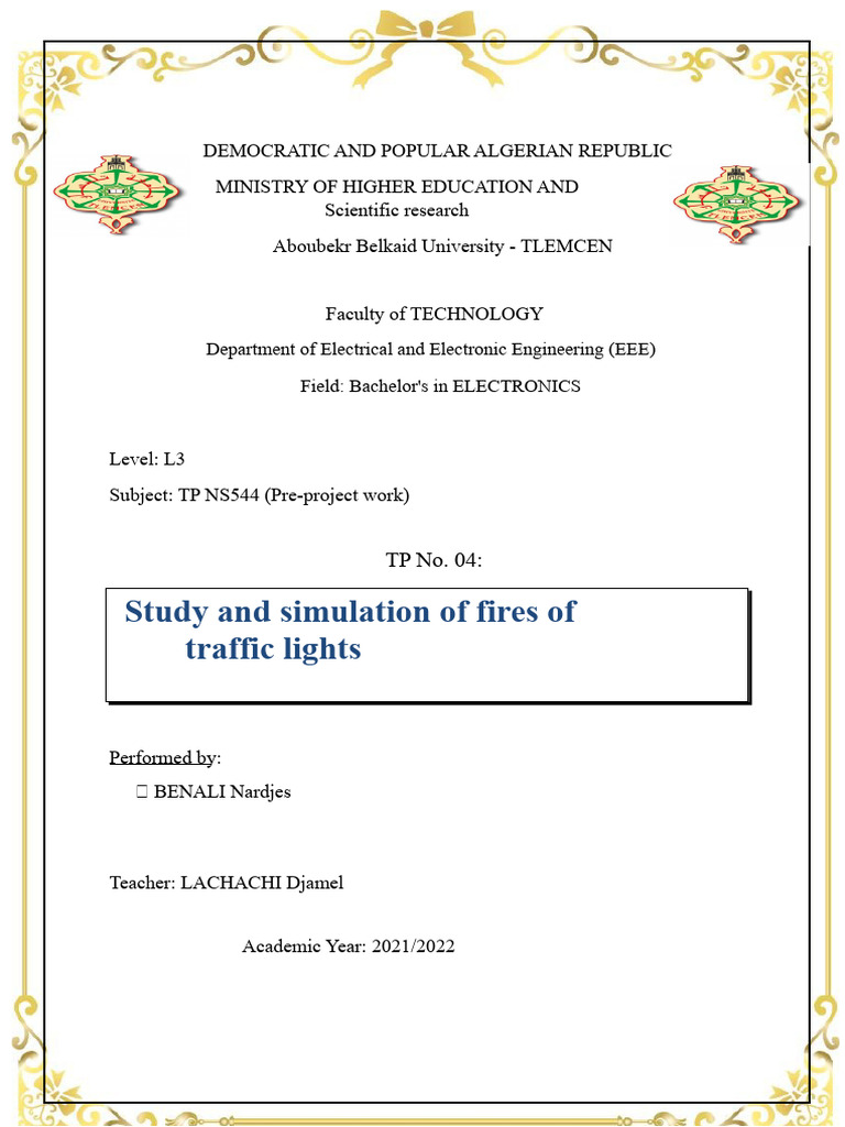 Traffic Light Control Circuit Simulation | PDF | Traffic | Traffic Light