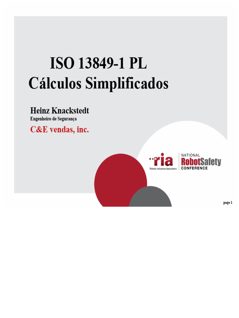 Cálculos Simplificados da ISO 13849-1 PL | PDF