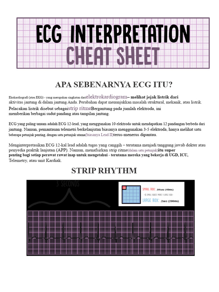 Panduan Lengkap Interpretasi ECG | PDF