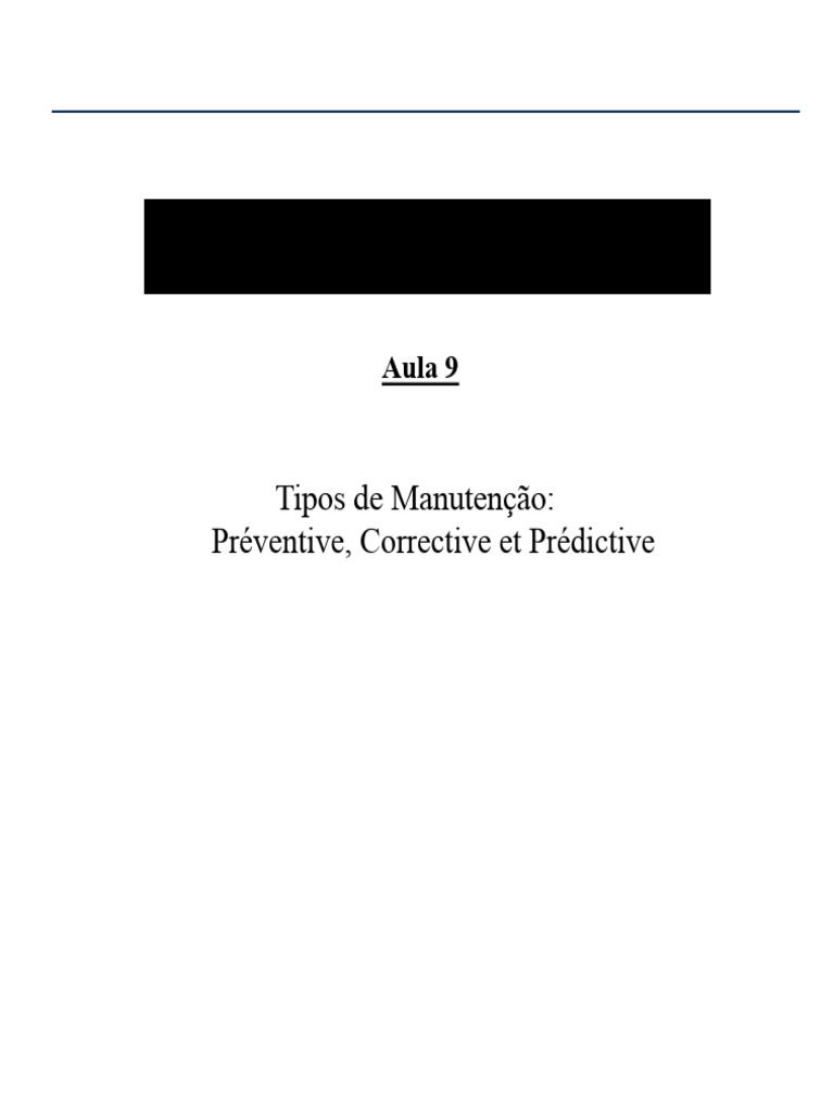 Types de Maintenance Industrielle | PDF | Gestion des ressources ...