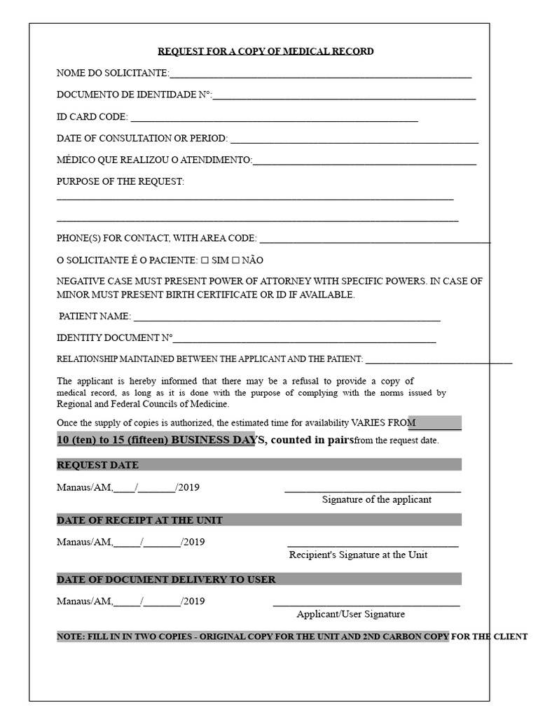 REQUEST FOR COPY OF MEDICAL RECORD (2) | PDF
