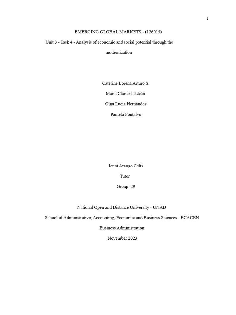 Economic Potential of Emerging Markets | PDF | Economic Growth | Market ...