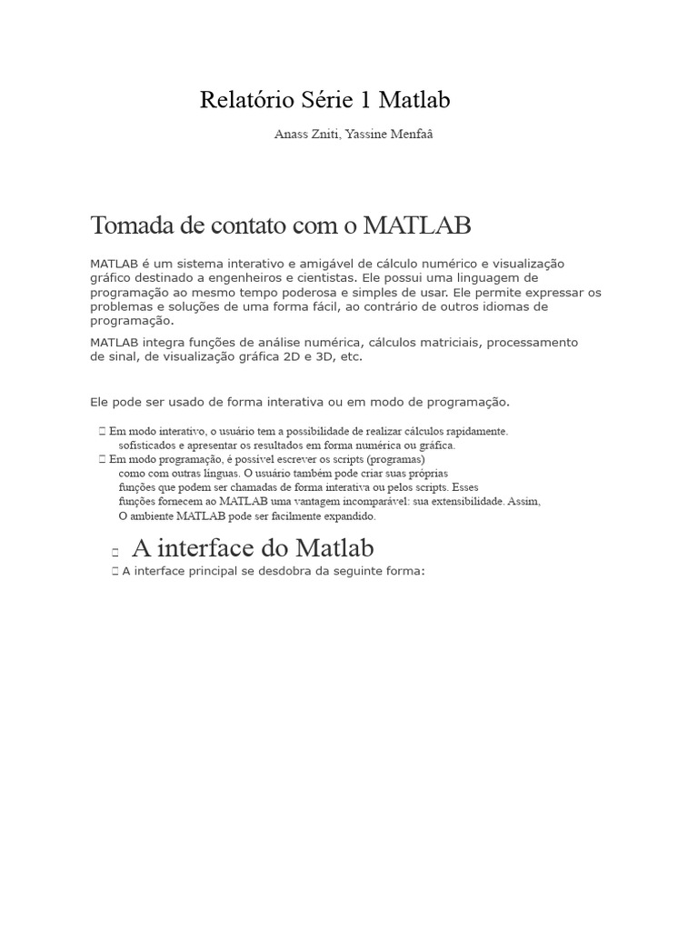 Introdução ao MATLAB para Engenheiros | PDF | Matlab | Linguagem de script