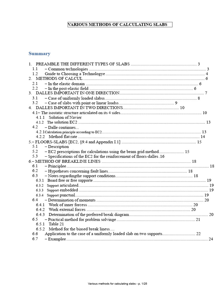 Slab Calculation Methods Explained | PDF | Concrete | Beam (Structure)