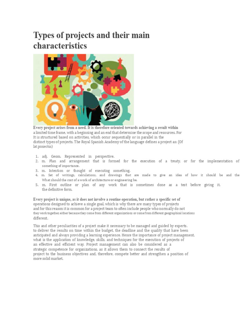 Characteristics of A Project | PDF | Project Management | Business