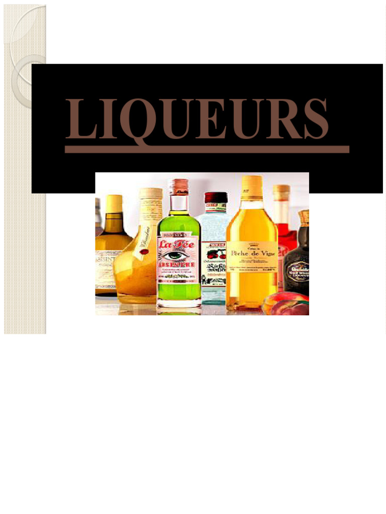 Guide complet des liqueurs et marques | PDF | Boisson alcoolisée ...