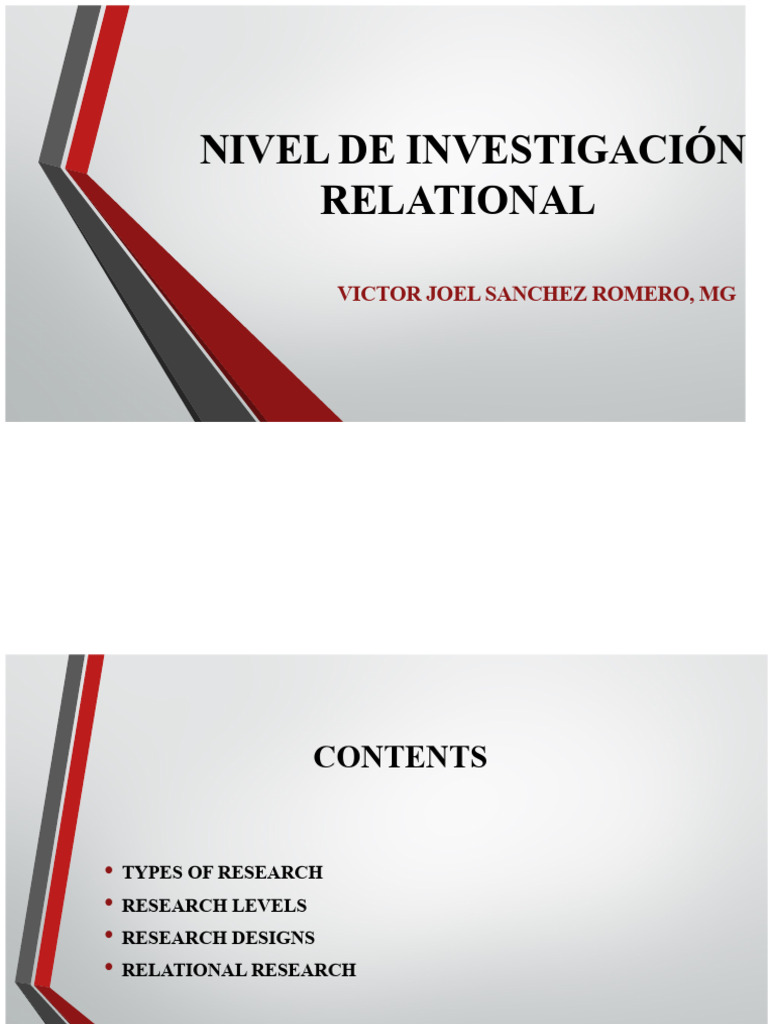 Relational Research Level | PDF