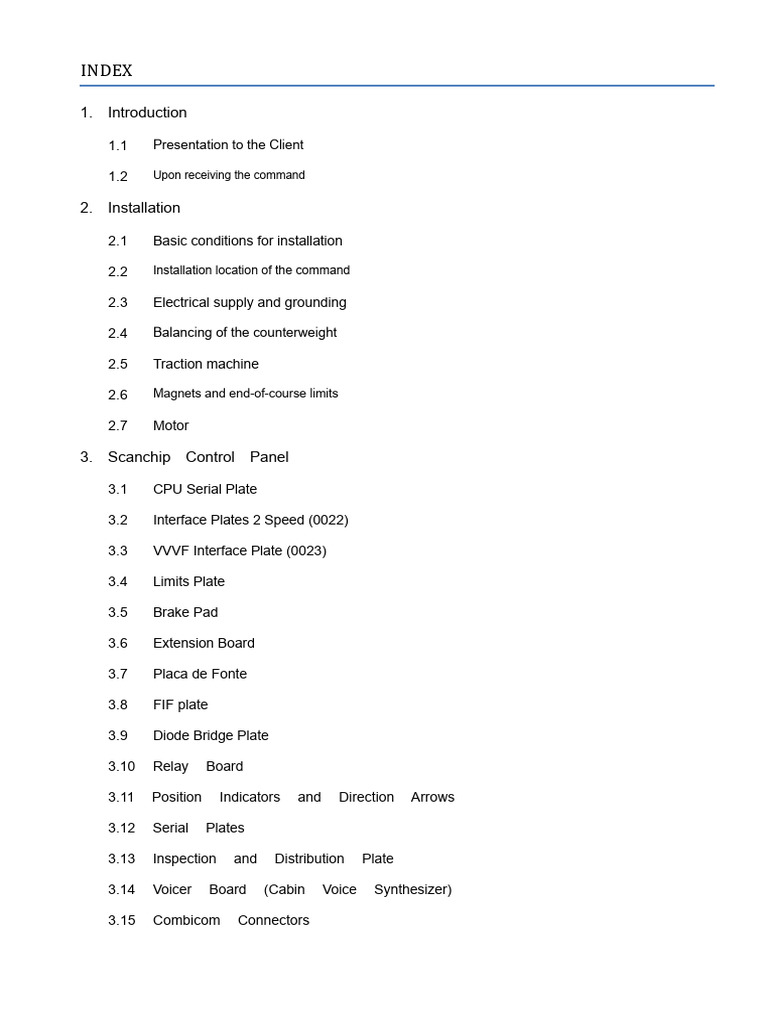 Scanchip Elevator Control System Guide | PDF | Elevator | Power Inverter