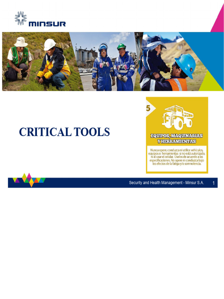 Training slides on critical hand tools | PDF | Occupational Safety And ...