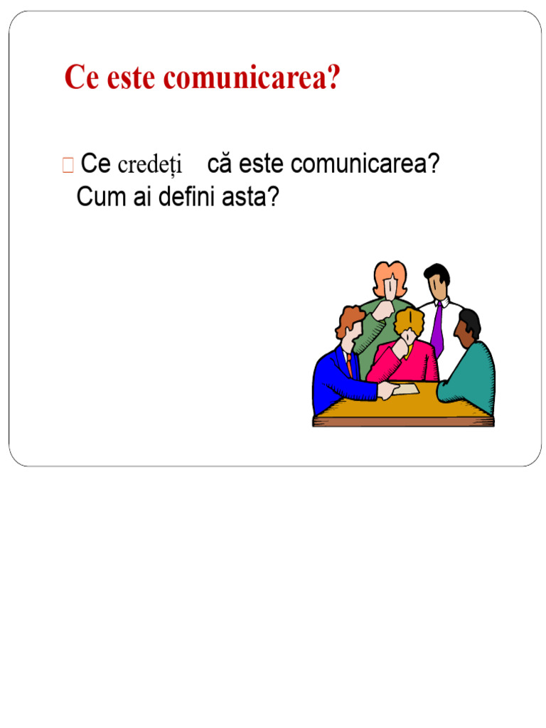 Ce Este Comunicarea | PDF