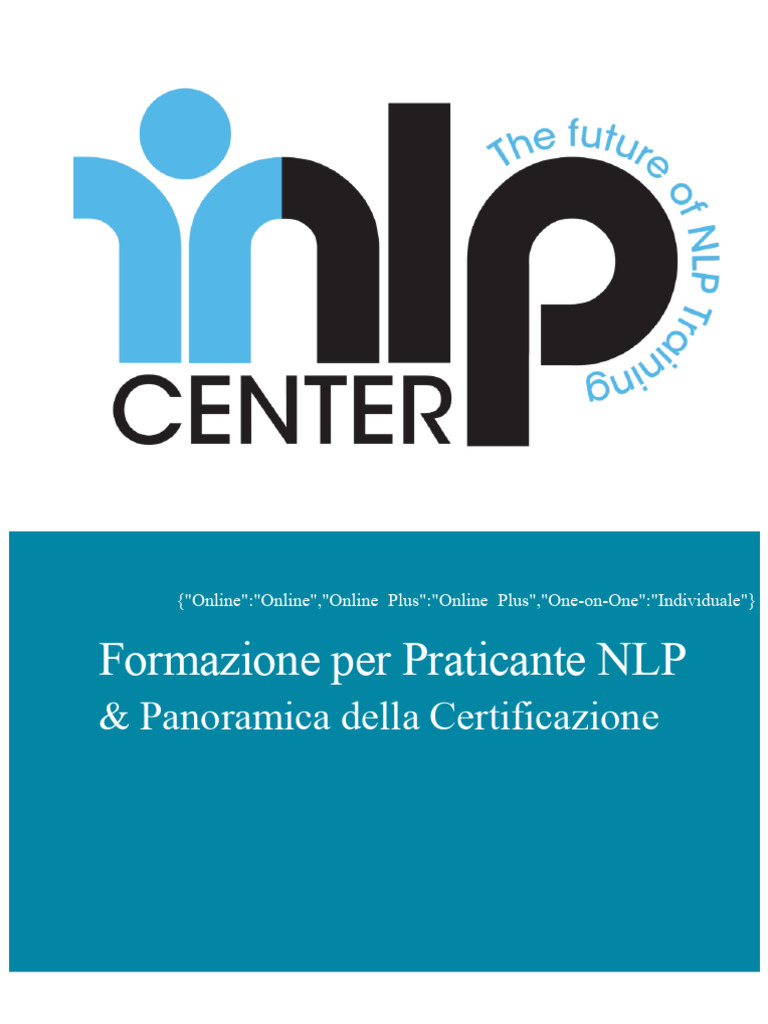 Formazione Per Practitioner Di NLP-Center | PDF