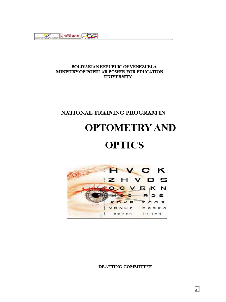 National Optometry Training Program Venezuela | PDF | Curriculum ...