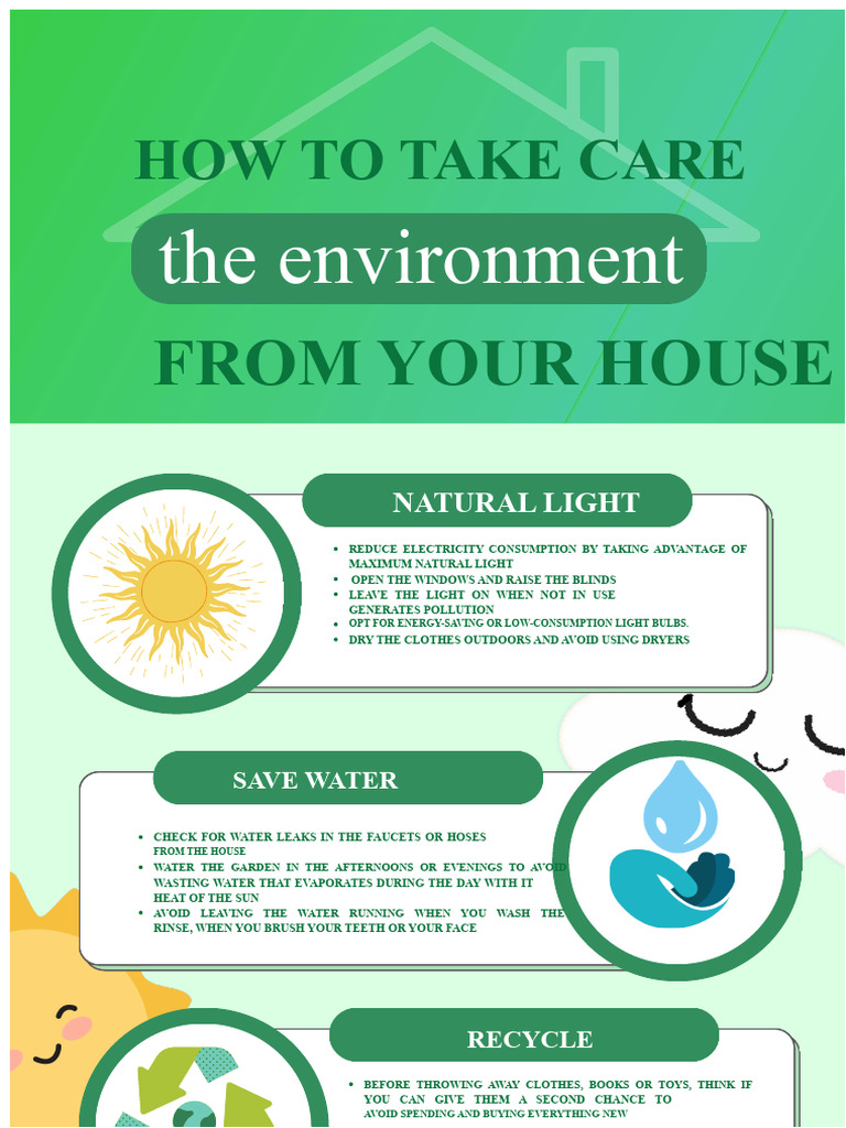 How To Take Care of The Environment From Your Home | PDF