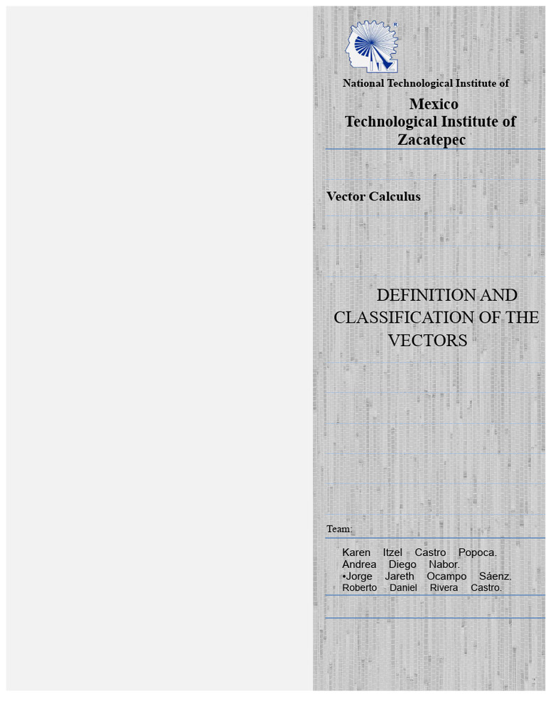 Vector Definition and Classification Guide | PDF | Euclidean Vector | Force