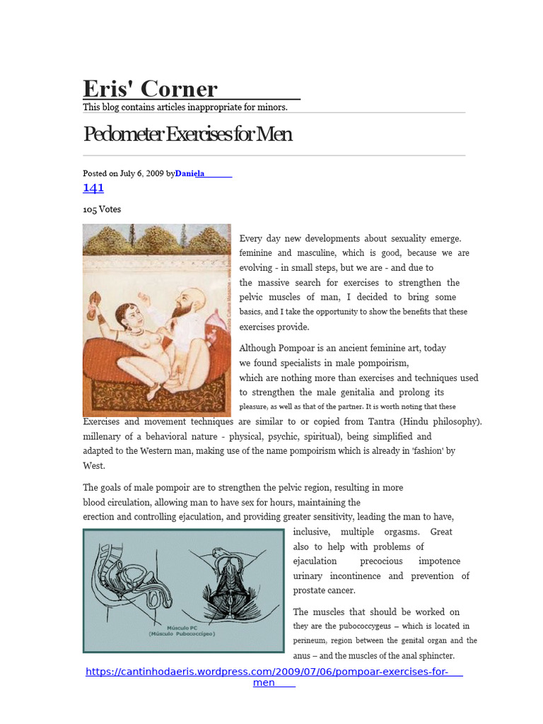 Male Pelvic Muscle Exercises Guide | PDF | Pelvis | Sexuality
