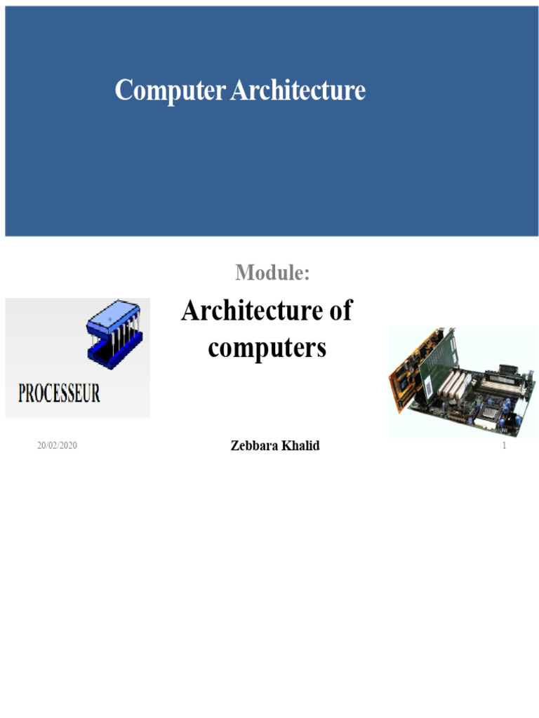 Computer Architecture Overview and Components | PDF | Random Access ...