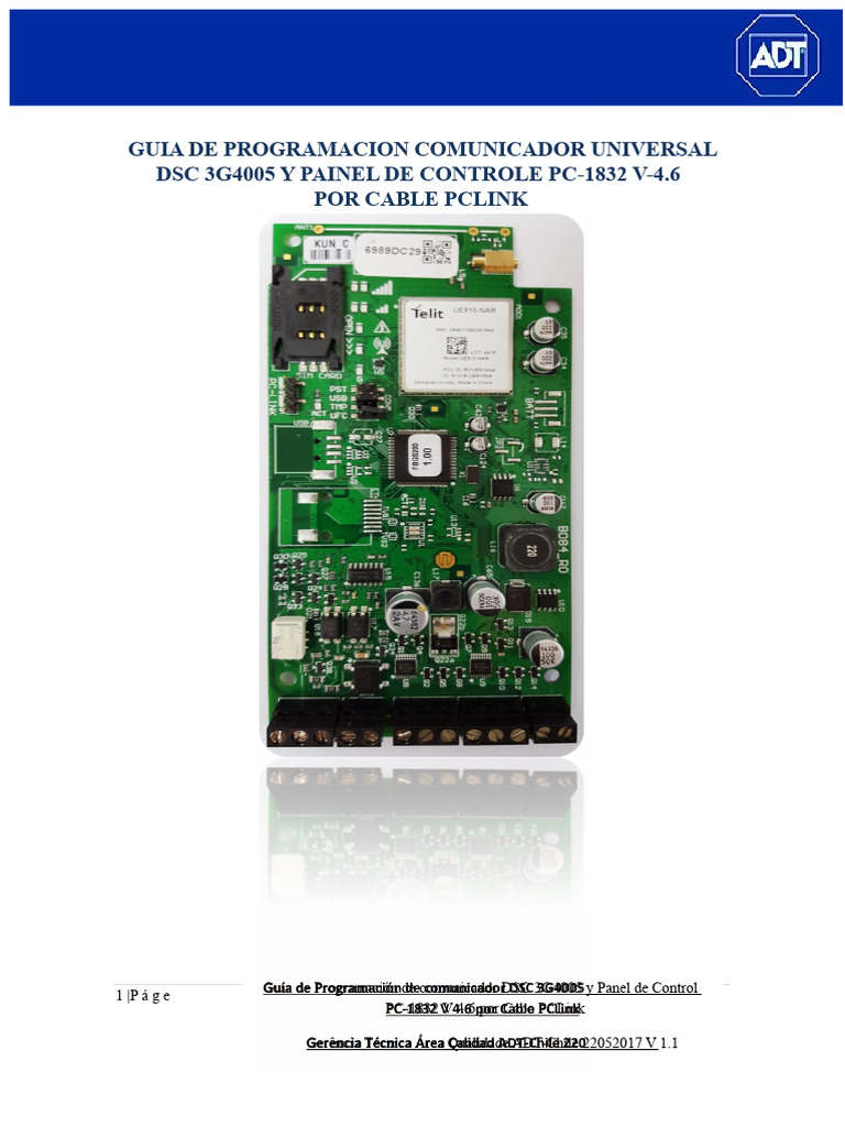 Programação DSC 3G4005 e PC-1832 V4.6 | PDF | 3G | Tecnologia da ...