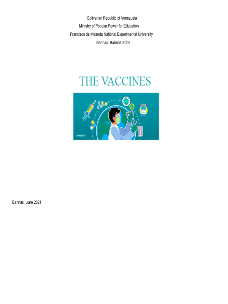 Venezuela Vaccination Schedule Overview | PDF | Vaccines | Immunology