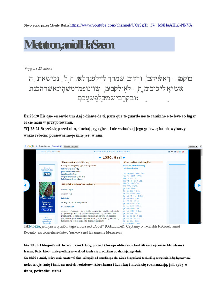 Metatron, Anioł HaSzem PDF | PDF