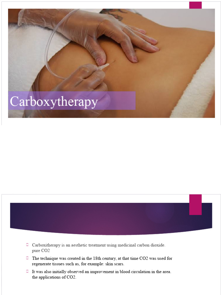 Carboxytherapy | PDF | Injection (Medicine) | Carbon Dioxide