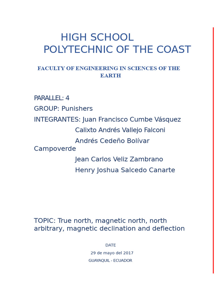 Understanding True and Magnetic North | PDF | Compass | Electromagnetism