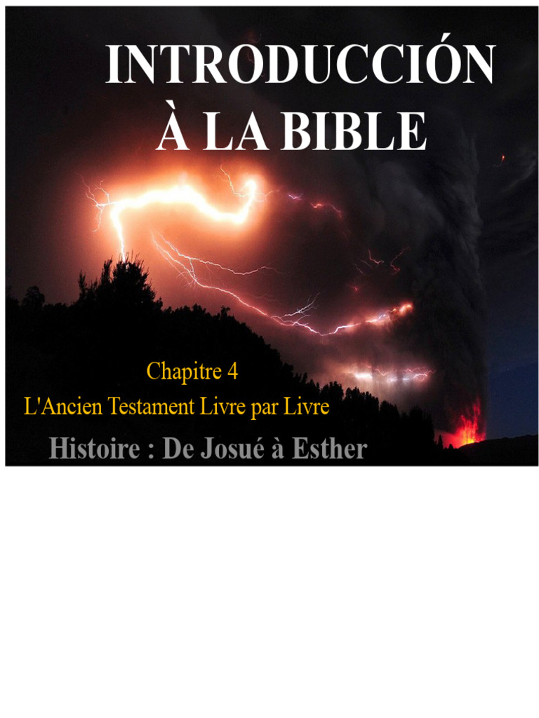 Histoire de l'Ancien Testament: Josué à Samuel | PDF | Livres des Rois ...