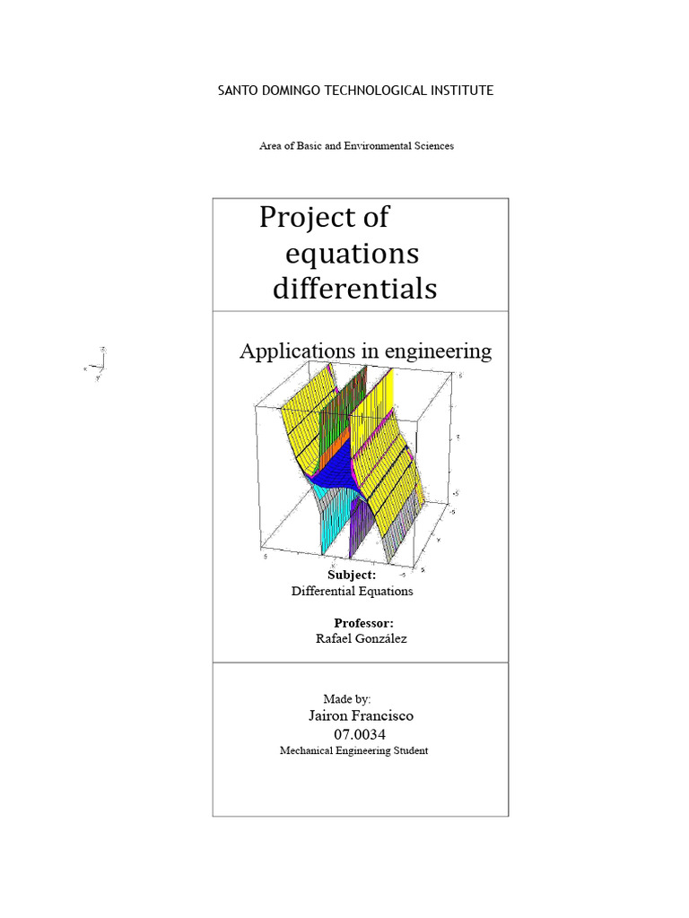 Differential Equations in Engineering Applications | PDF | Force ...