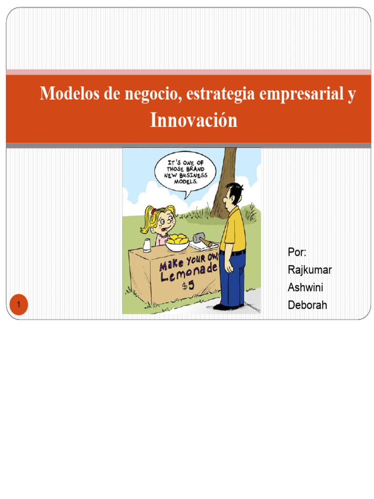 Modelos de Negocio y Estrategia Empresarial | PDF | Modelo de negocio ...