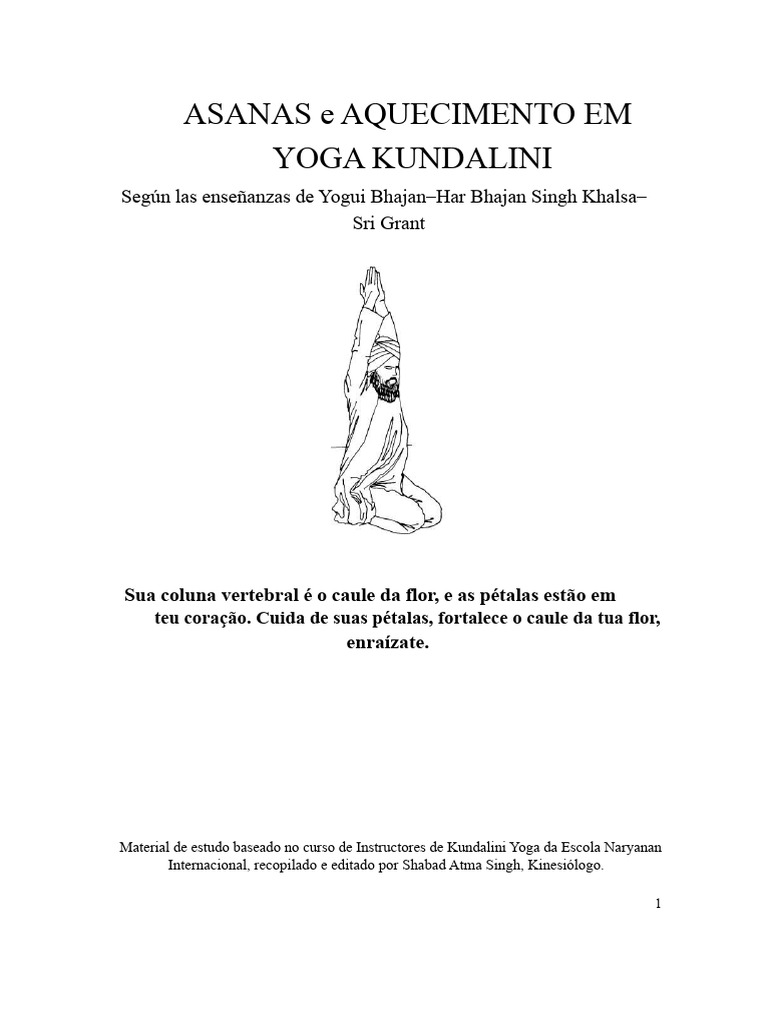 Asanas e Aquecimento no Yoga Kundalini | PDF | Chacra | Asana