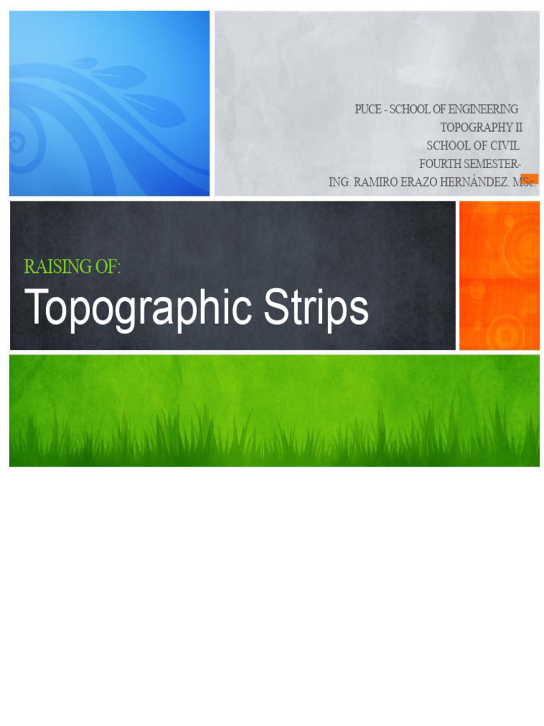 Topographic Survey Techniques Explained | PDF | Topography | Geometry
