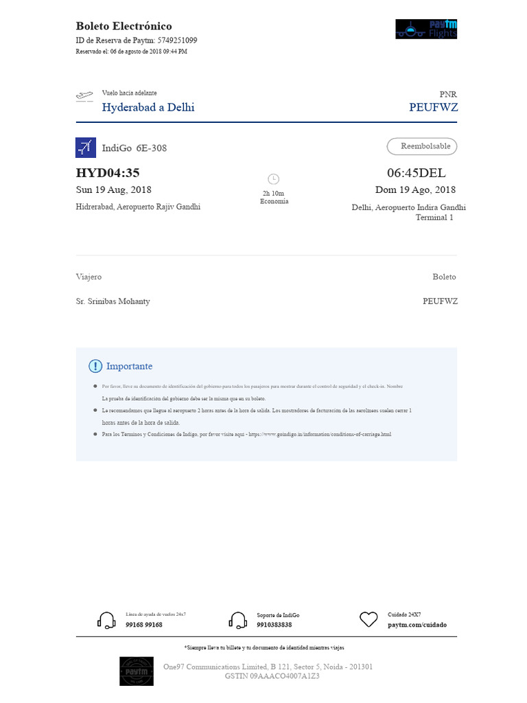 Ticket 4202901444 | PDF | Aviación Civil | aerolíneas