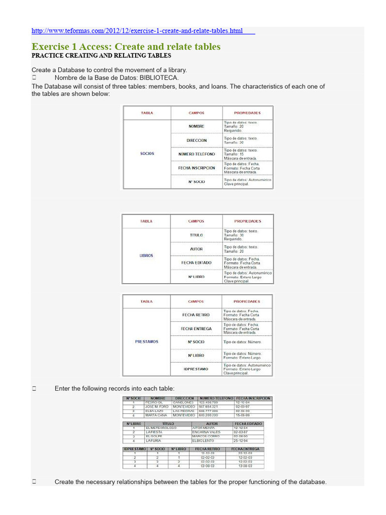 Create and Relate Database Tables | PDF | Databases | Computer Data