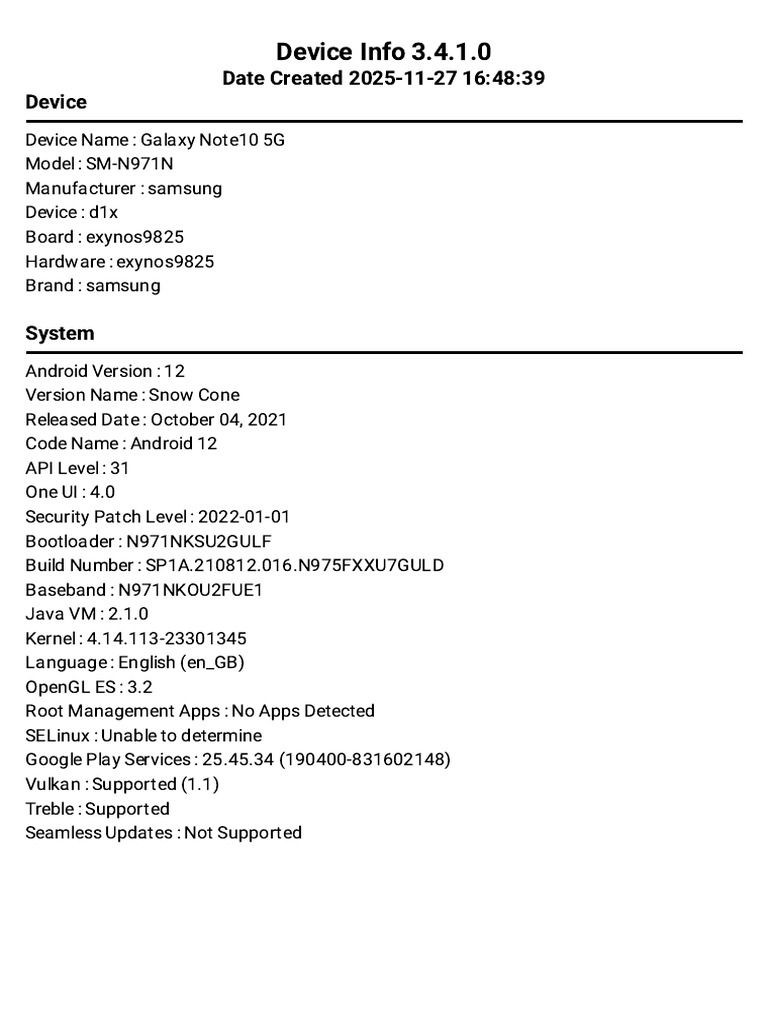 Device Info | PDF | Pixel | Computing