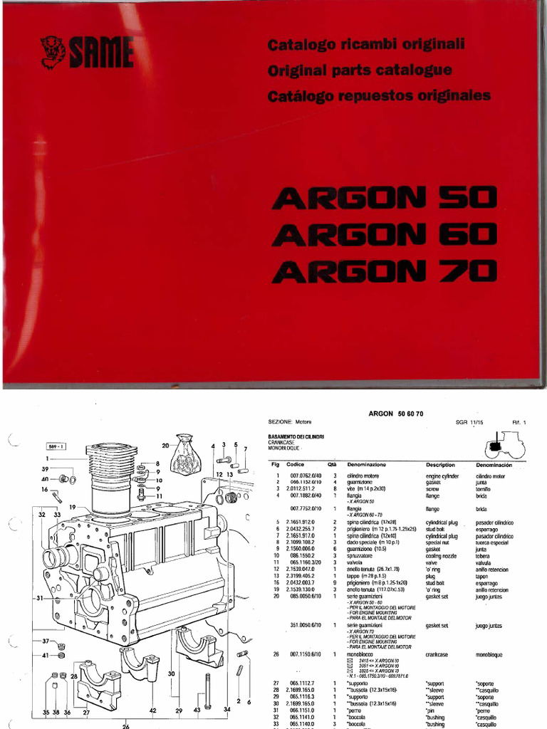 SAME Argon 50 60 70 Engine | PDF
